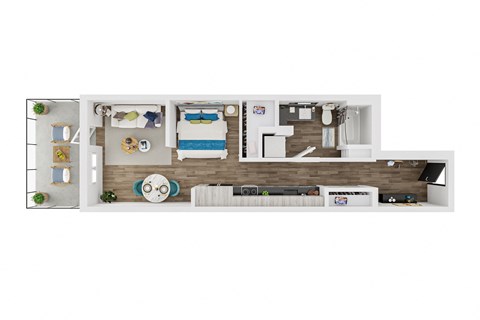 CANOE, Studio, 1 Bath at Marina Square, Washington